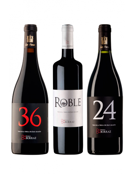 3 Botellas Vino Roble, Las Planas 24 y Las Planas 36